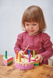 Tender Leaf Toys Wooden Play Food - Rainbow Birthday Cake - The Milk Moustache