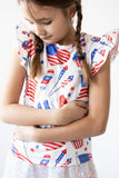 Party in the USA Short Sleeve Ruffle Tee - The Milk Moustache