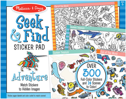 Seek & Find Sticker Pad - Adventure - The Milk Moustache