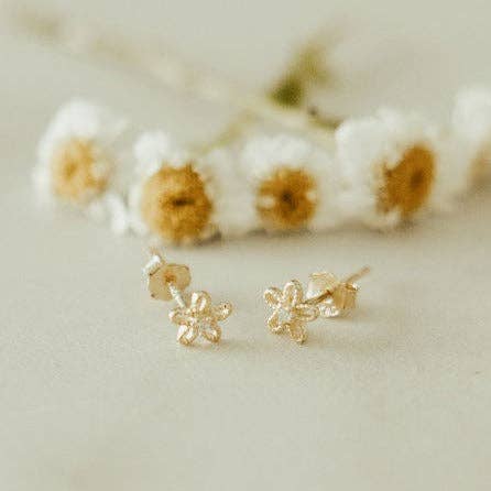 Flower Mini Studs - The Milk Moustache