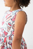 Red, White & BBQ Tank Twirl Dress - The Milk Moustache