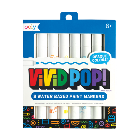 Vivid Pop! Water-Based Paint Markers - Classic - The Milk Moustache