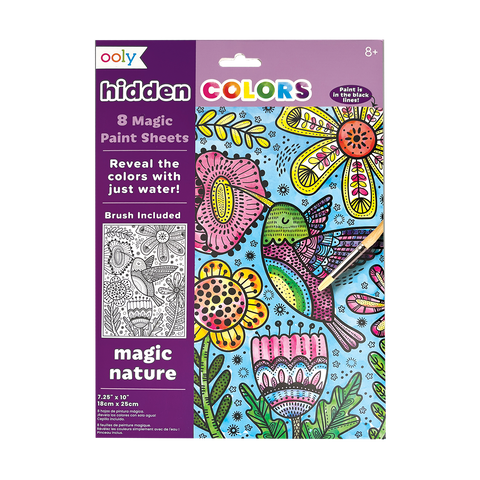 Hidden Colors Magic Paint Sheets - Magic Nature - The Milk Moustache