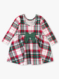 Knit Twirl Dress - Dashing Dreams Plaid