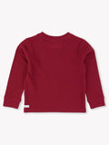 Waffle Knit Crew Neck - Dark Cherry