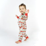 Christmas Train Bamboo Pajama Set - The Milk Moustache