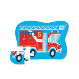 12-Piece Mini Puzzle - Fire Truck - The Milk Moustache