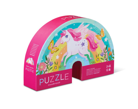 12-Piece Mini Puzzle - Sweet Unicorn - The Milk Moustache
