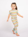 Spring Stripes Bamboo Pajama Set - The Milk Moustache