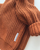 Chunky Knit Sweater - Rust