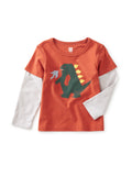 Tea Collection Baby Graphic Tee - Dino Destroyer - The Milk Moustache