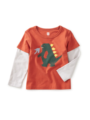 Tea Collection Baby Graphic Tee - Dino Destroyer - The Milk Moustache