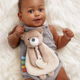 Itzy Ritzy - Plush with Silicone Teether Toy - Theo the Bear