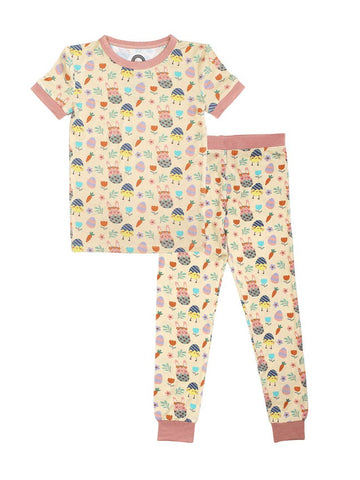 Easter Egg Hunt Bamboo Pajama Set - The Milk Moustache