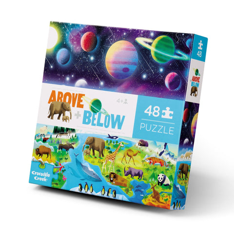 48-piece Above & Below Puzzle - Earth & Space - The Milk Moustache