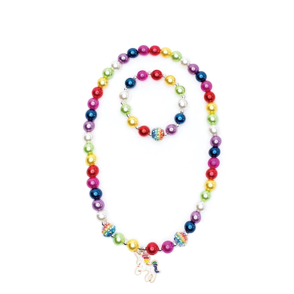 Gumball Rainbow Necklace & Bracelet Set - The Milk Moustache