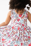 Red, White & BBQ Tank Twirl Dress - The Milk Moustache