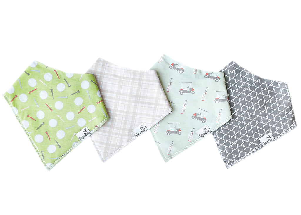 Copper Pearl Bandana Bib Set - Bogey - The Milk Moustache