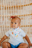 Copper Pearl Bandana Bib Set - Abby and Pals - The Milk Moustache