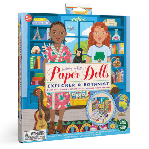 Paper Doll Set - Explorer & Botanist - The Milk Moustache