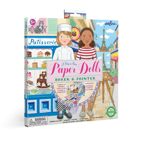 Paper Doll Set - Baker & Painter - The Milk Moustache