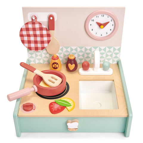 Tender Leaf Toys Wooden Mini Chef Kitchenette - The Milk Moustache