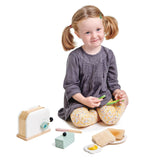 Tender Leaf Toys Wooden Mini Chef Breakfast Toaster Set - The Milk Moustache