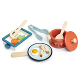 Tender Leaf Toys Wooden Pots and Pans Set - The Milk Moustache