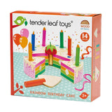 Tender Leaf Toys Wooden Play Food - Rainbow Birthday Cake - The Milk Moustache