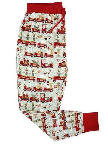 Christmas Train Women's Bamboo Pajama Joggers - The Milk Moustache