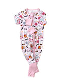 Bamboo Zip Romper - Retro Ghost