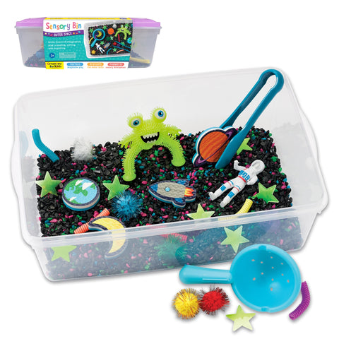 Outer Space Sensory Bin - The Milk Moustache