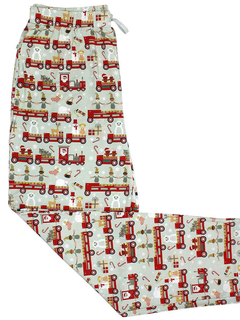Christmas Train Adult Relaxed Lounge Pants - The Milk Moustache