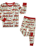 Christmas Train Bamboo Pajama Set - The Milk Moustache