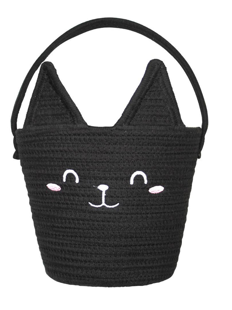 Halloween Treat Rope Basket - Cat - The Milk Moustache