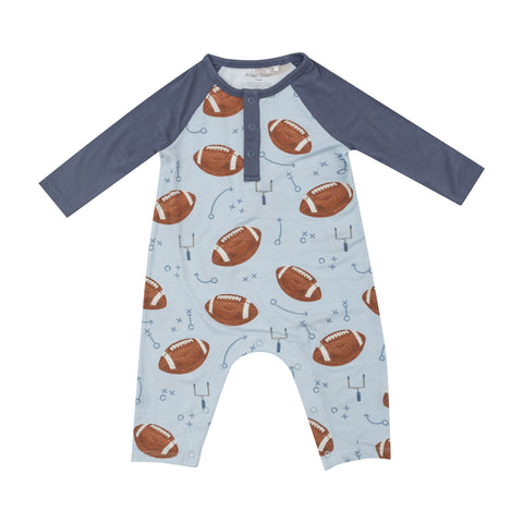 Raglan Romper - Footballs