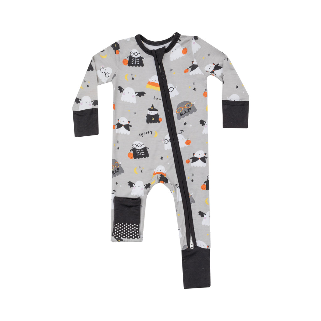 Two-Way Zipper Romper - Halloween Costumed Ghost