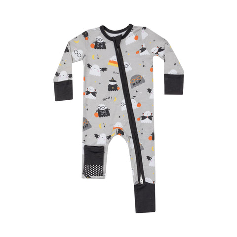 Two-Way Zipper Romper - Halloween Costumed Ghost