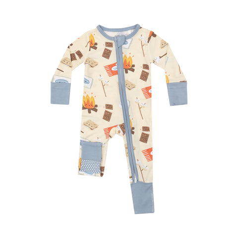 Two-Way Zipper Romper - Smores