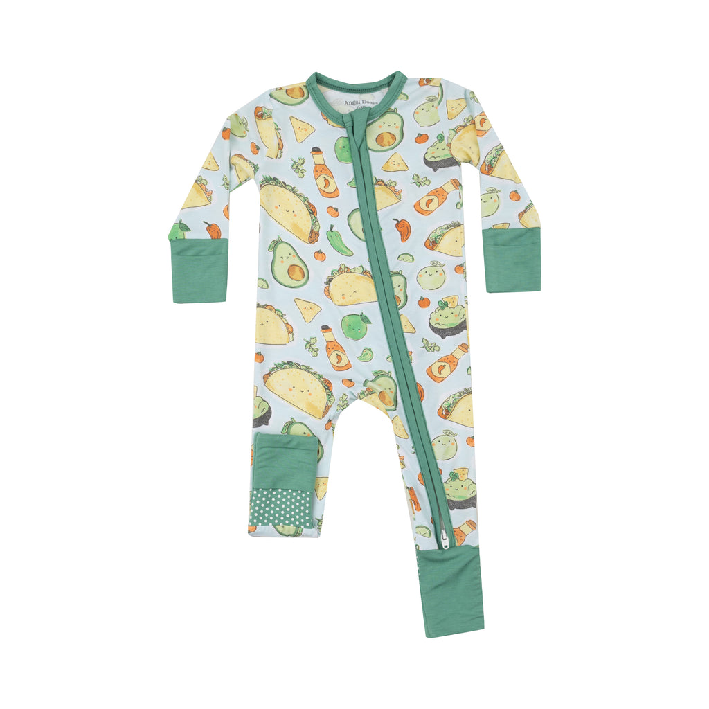 Two-Way Zipper Romper - Happy Tacos