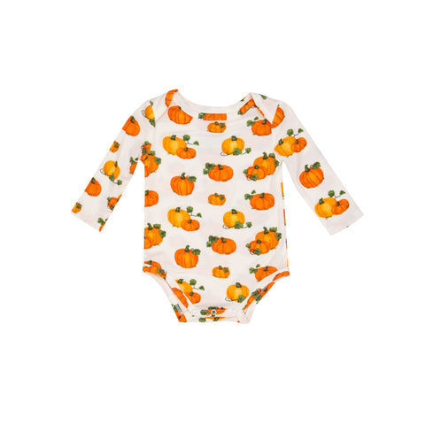 Pumpkin Patch Orange Bodysuit - The Milk Moustache