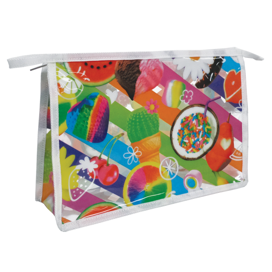 Tutti Fruiti Clear Travel Bag - The Milk Moustache
