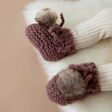 Pom Booties - Blush - The Milk Moustache