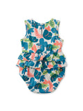 Tea Collection Tiered Ruffle Baby Romper - Tropical Hibiscus - The Milk Moustache