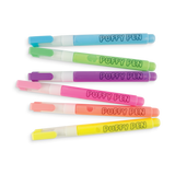 Magic Neon Puffy Pens - Set of 6 - The Milk Moustache