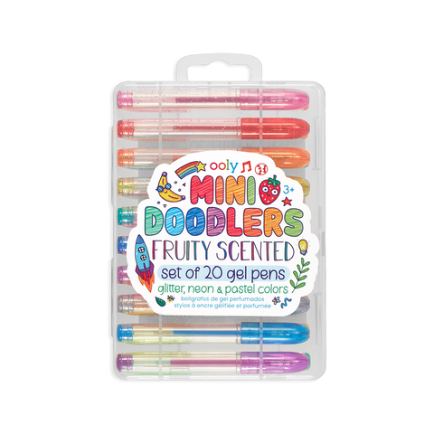 Mini Doodlers Fruity Scented Gel Pens - Set of 20 - The Milk Moustache