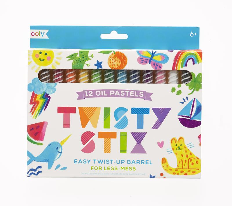 Twisty Stix Oil Pastels - Set of 12 - The Milk Moustache