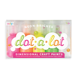 Dot-A-Lot Craft Paint Set of 5 - Neon - The Milk Moustache
