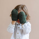 Hand Knit Mittens - Zinc - The Milk Moustache