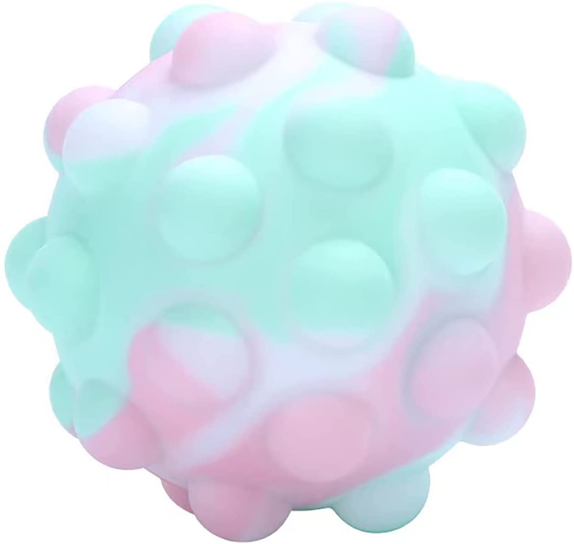 Pop It Ball Fidget Toy - Mint/Pink